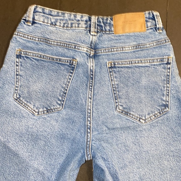 Vero Moda Denim 25/32 High Rise Crop Ankle Washout Distress Jeans - Picture 12 of 14